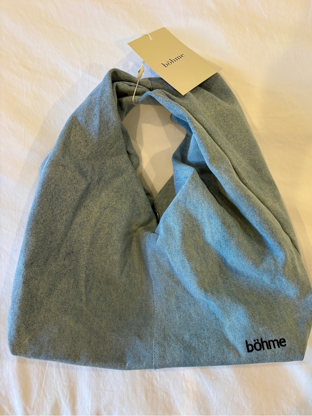 Bohme Light Wash Denim Bag